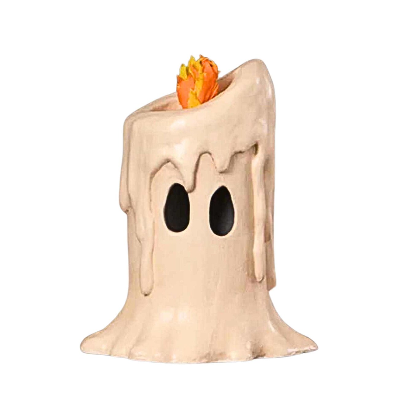 Bethany Lowe 6.0 Inch Medium Flamin' Candle Luminary Halloween Figurine , Lightweight Halloween Decor Halloween Figurine